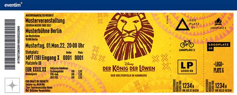 tickets könig der löwen.